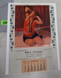 1971 Pin-Up / Nude Advertising Calendar