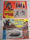 Lot of (4) Vintage Horror / Sci-Fi Mexican Movie Lobby Cards