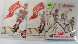Lot of (3) Vintage Milwaukee Braves Official Scorecards