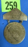 Rare Spanish American War Silver Presentation Ladder Badge 