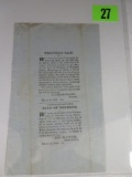 1853 Mississippi Trustee's Sale Handbill for Sale of All Negroes in the Estate.