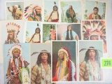 Group of (14) American Indian (RPPC) Real Photo Postcards