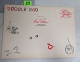 Rare Rex Allen (Singing Cowboy Actor) Doodle Pad