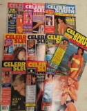 Lot of 10 Vintage Celebrity Sleuth Pin-Up Magazines
