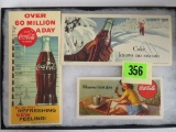 Lot of (3) 1940s Coca-Cola Advertising Blotters