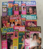 Lot of 10 Vintage Celebrity Sleuth Pin-Up Magazines