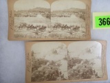 Lot of (2) Civil War Stereoview Cards