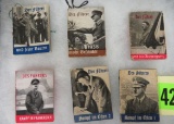 Lot of (6) WWII Nazi German Mini-Booklets