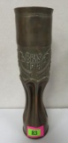 WWI US 75mm Artillery Shell Decorated Trench Art Vase.