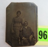 Extremely Rare 1860s African American Tin Type Photo