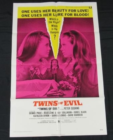 Twins Of Evil Original 1972 1-sheet