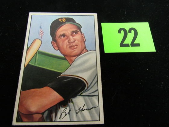 1952 Bowman Baseball #2 Bobby Thomson