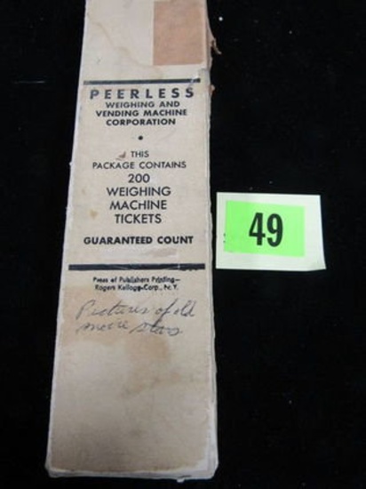 Rare! 1940's Peerless Box Hollywood Vending Cards