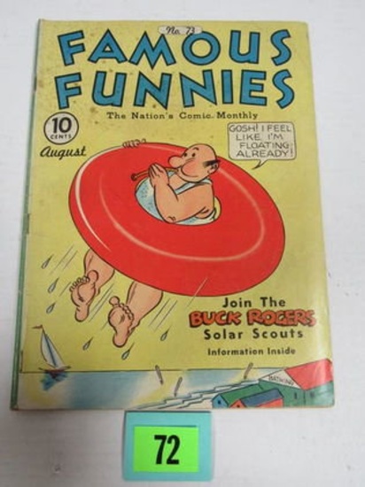 Famous Funnies #73/1940/buck Rogers.