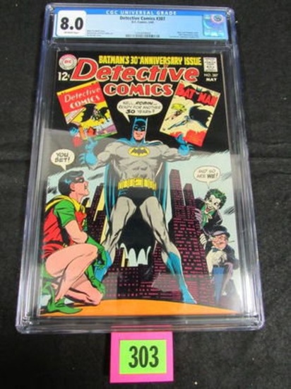 Detective Comics #387 (1969) Awesome Joker/ Penguin Cover Cgc 8.0
