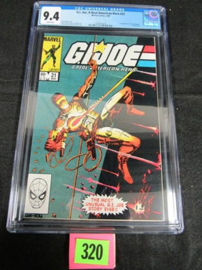 G.I. Joe A Real American Hero #21 (1984) Key 1st Storm Shadow Cgc 9.4