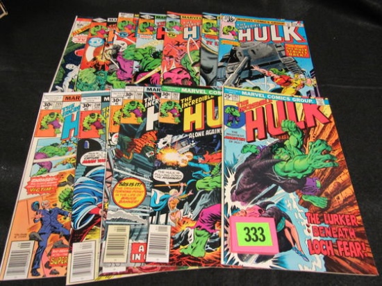 Incredible Hulk High Grade Bronze Age Lot (13 Issues)