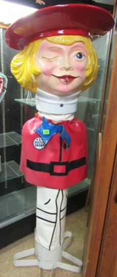 Excellent Vintage Buster Brown Shoe Stores Helium Tank/ Mascot Head