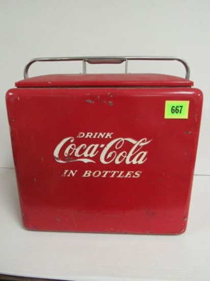 Antique Coca Cola Ice Chest Cooler