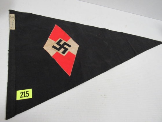 Wwii Nazi German Hitler Youth Car Flag Or Pennant 30"