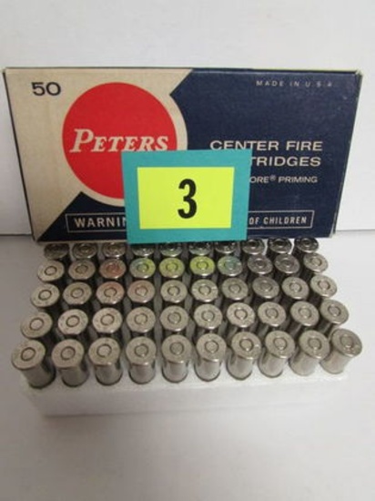 Excellent Full Nos Box (50 Rds) Peters .38 Police Service Ammo