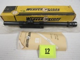 Vintage Weaver Model B-4 Rifle Scope In Orig. Box