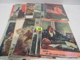 Lot (16) Issues Wwii American Legion Magazine Amazing Covers