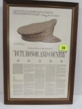 Dated 1962 General Douglas Macarthur's Duty, Honor And Country Framed