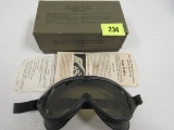 Wwii Us Army Air Force Pilot Goggles Flyers M-1944