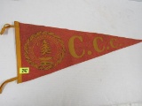 Ca. 1930's Civilian Conservation Corps Ccc Felt Pennant 29