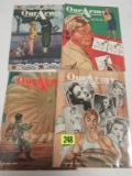 (4) Issues Wwii (1944-1945) Our Army Magazine