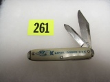 Vintage Loyal Order Kkk 2 Blade Usa Folding Pocket Knife