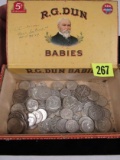 Estate Found Box Of 90% Silver Us Coins ($26.50 Face Value, All Quarters & Halves)