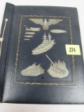 Wwii Era Scrabook Filled W/ Clippings, Pictures, Etc.