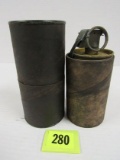Vintage Military Dummy Smoke Grenade In Orig. Shipping Tube