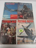 (4) Wwii Us Flying Aces And Related Magazines