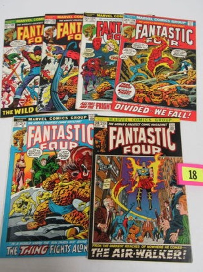 Fantasic Four Early Bronze Age Lot #120, 127, 128, 129, 132, 136