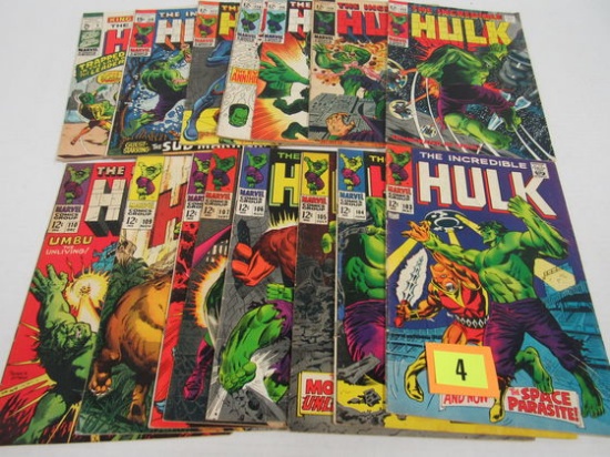 Incredible Hulk Silver Age Lot Of (15).