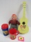 Vintage Howdy Doody Lot Incl. Ukele, Plush, And Ovaltine Cups