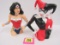 (2) Diamond Select Vinyl Bust Banks Harley Quinn, Wonder Woman