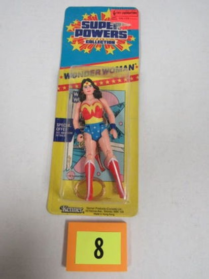 Vintage 1980's Kenner Super Powers Wonder Woman Figure Sealed Moc