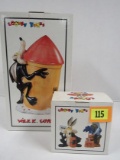 Warner Bros. Looney Tunes Wile E. Coyote Cookie Jar+ Salt/pepper Set
