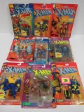 Lot (9) Vintage 1990's Toy Biz X-men Action Figures All Sealed Moc