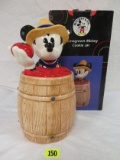 Treasure Craft Homegrown Mickey Cookie Jar, Mib
