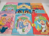 Lot (12) Vintage Paper Dolls Books Princess Diana, Donnie & Marie+