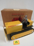Vintage 1950's Saunders Metal Battery Op Marvelous Mike Robot Bulldozer