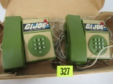Vintage 1980's Gi Joe Arah Intercom Telephone Set
