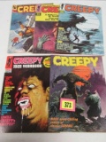 Lot (5) 1960's Creepy Magazines Frank Frazetta Warren Pub.