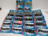 Lot (18) Road Champs 1/43 Diecast Police Cars