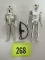 (2) Vintage 1980 Star Wars Figures At-at Driver, Death Star Droid